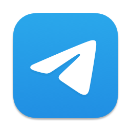 Иконка Telegram Desktop (Telegram Lite): сплошная синяя плитка